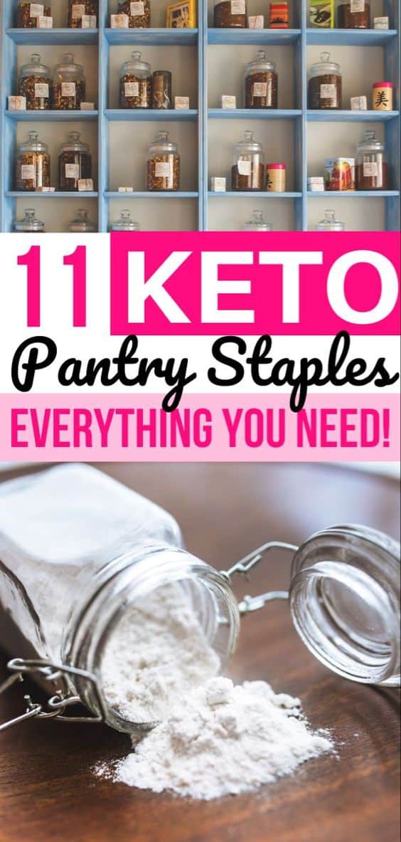 Keto Pantry Staples Pinterest image