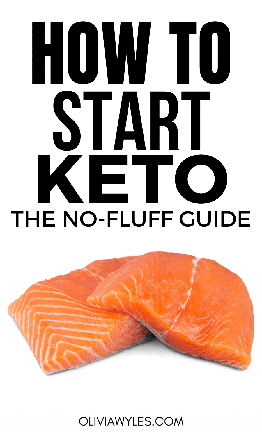 Raw salmon pinterest pin image