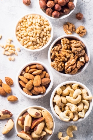 mixed nuts for grab and go keto snacks