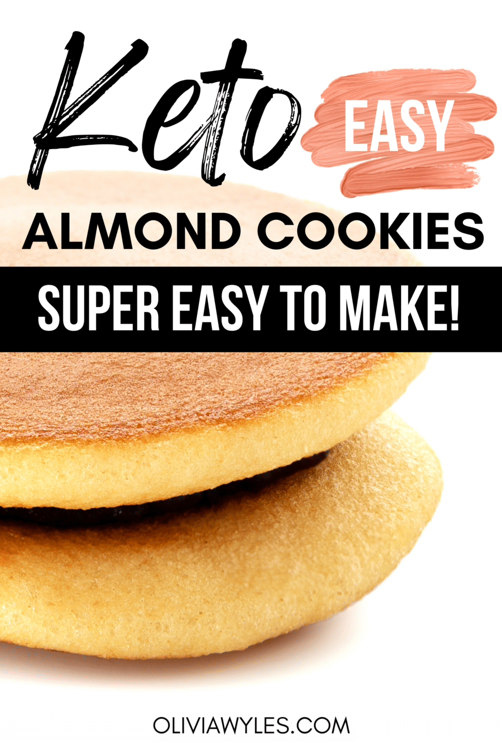 Toasted Almond Cookies Pinterest image