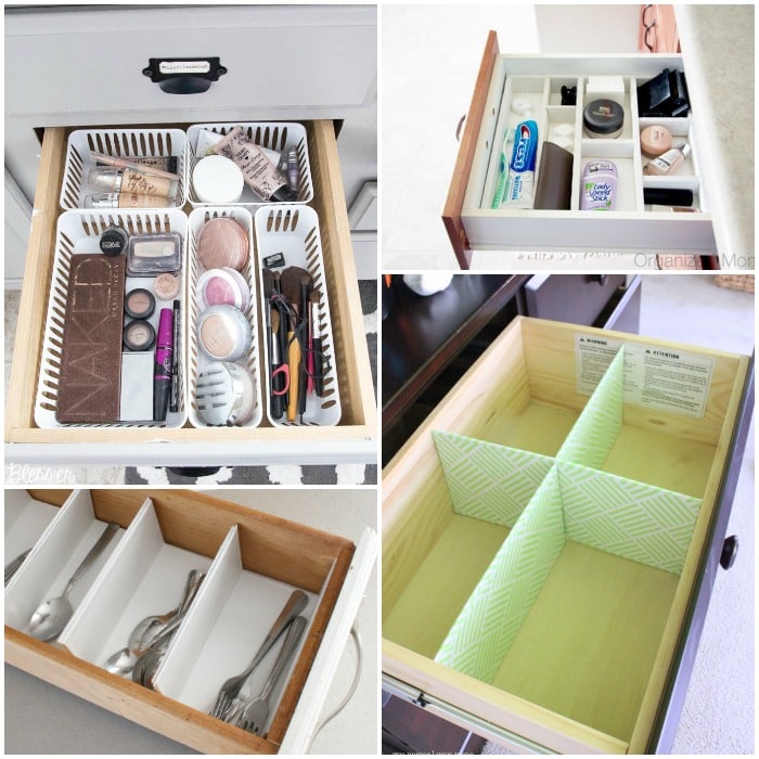 Use your drawers to free up counter space