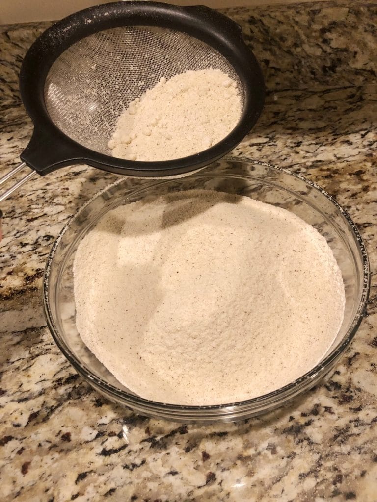 almond flour sifting