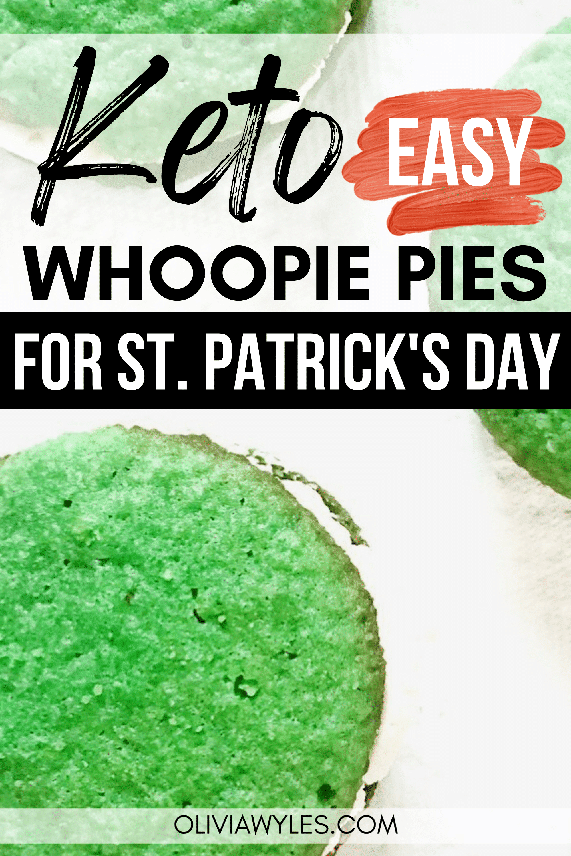 Keto St. Patrick's Day Whoopie Pies