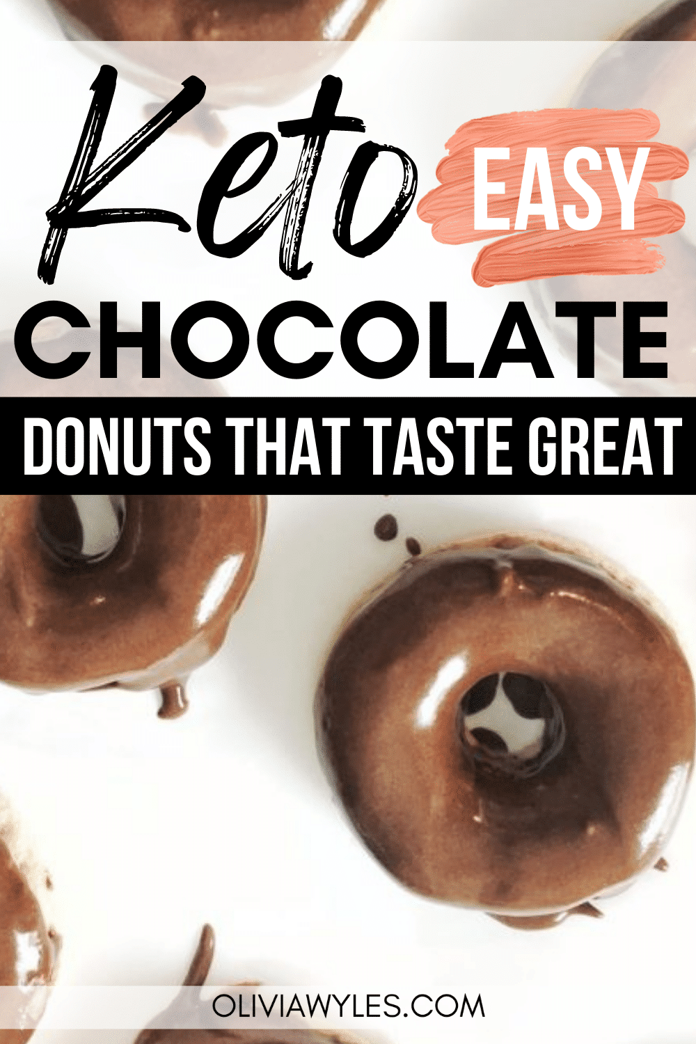 Keto Chocolate Glazed Donuts