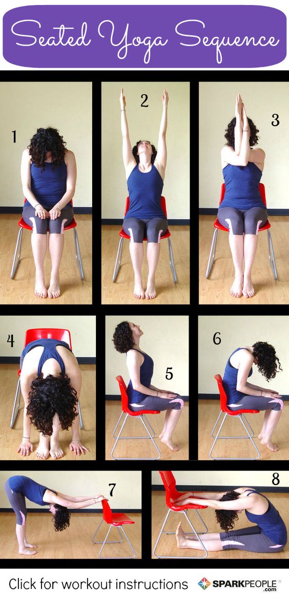 chair yoga sequence for office workers