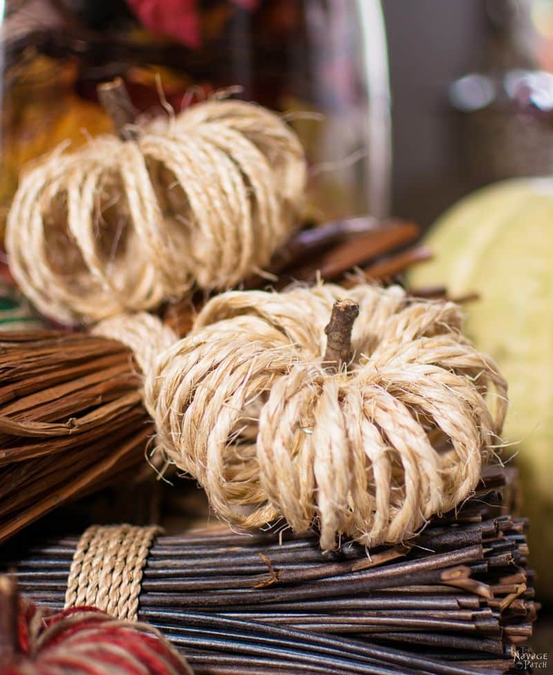 Easy Sisal Twine Pumpkins