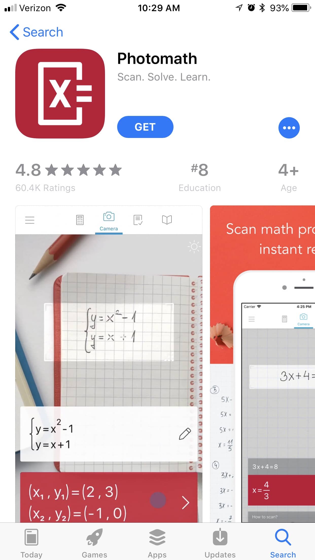 photomath app for back to school organization