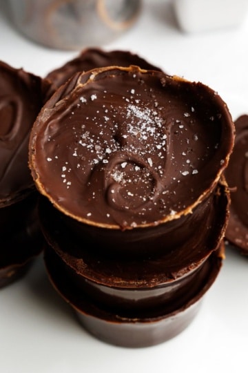 Keto candy like chocolate peanut butter cups