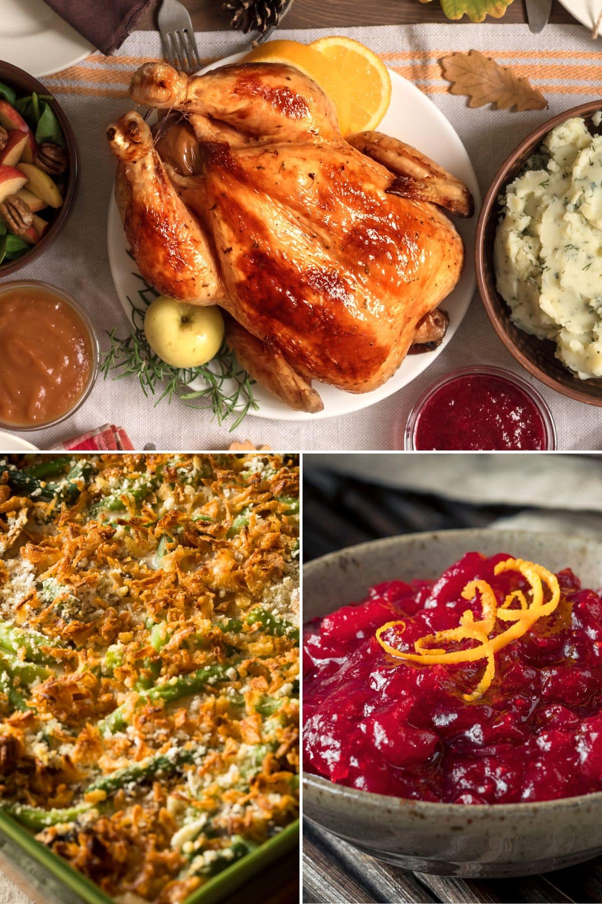 low carb thanksgiving dinner with turkey gravy mashed cauliflower and green bean casserole