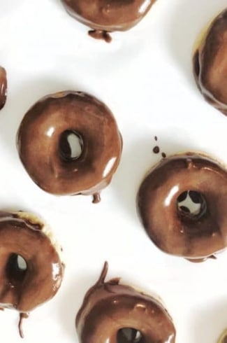 Keto Chocolate Glazed Donuts