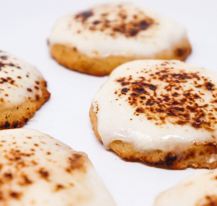 Keto Crème Brûlée Cookies side view