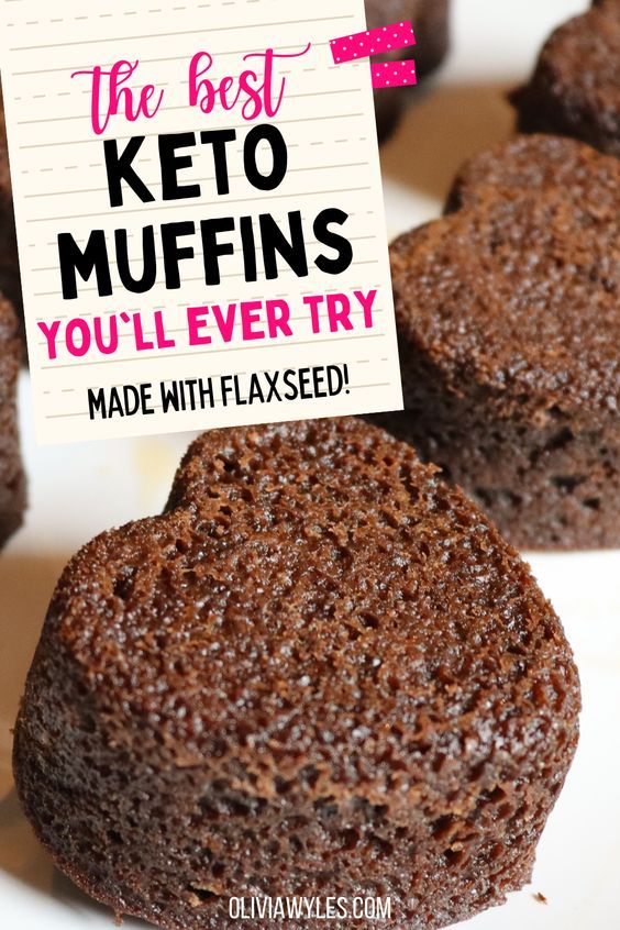 keto chocolate flaxseed muffins