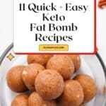 Keto Fat Bombs Pinterest Image