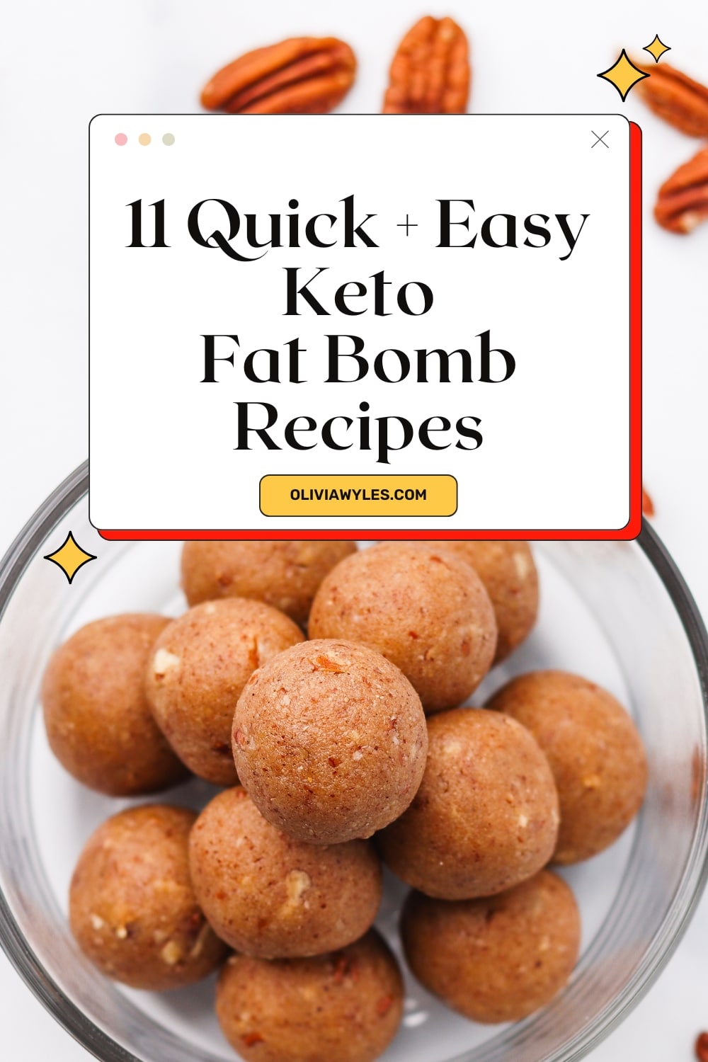 Keto Fat Bombs Pinterest Image