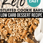 closeup cookie bars with sunflower seeds Pinterest pin image