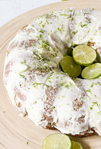Key lime pie meets pound cake in this low carb grain-free recipe