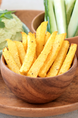 Keto Air Fryer Jicama Fries Recipe - Learn how to make jicama fries in the air fryer! These crispy keto jicama fries are super easy to make. Check out these 5 different recipe variations that are all keto-friendly and low carb.