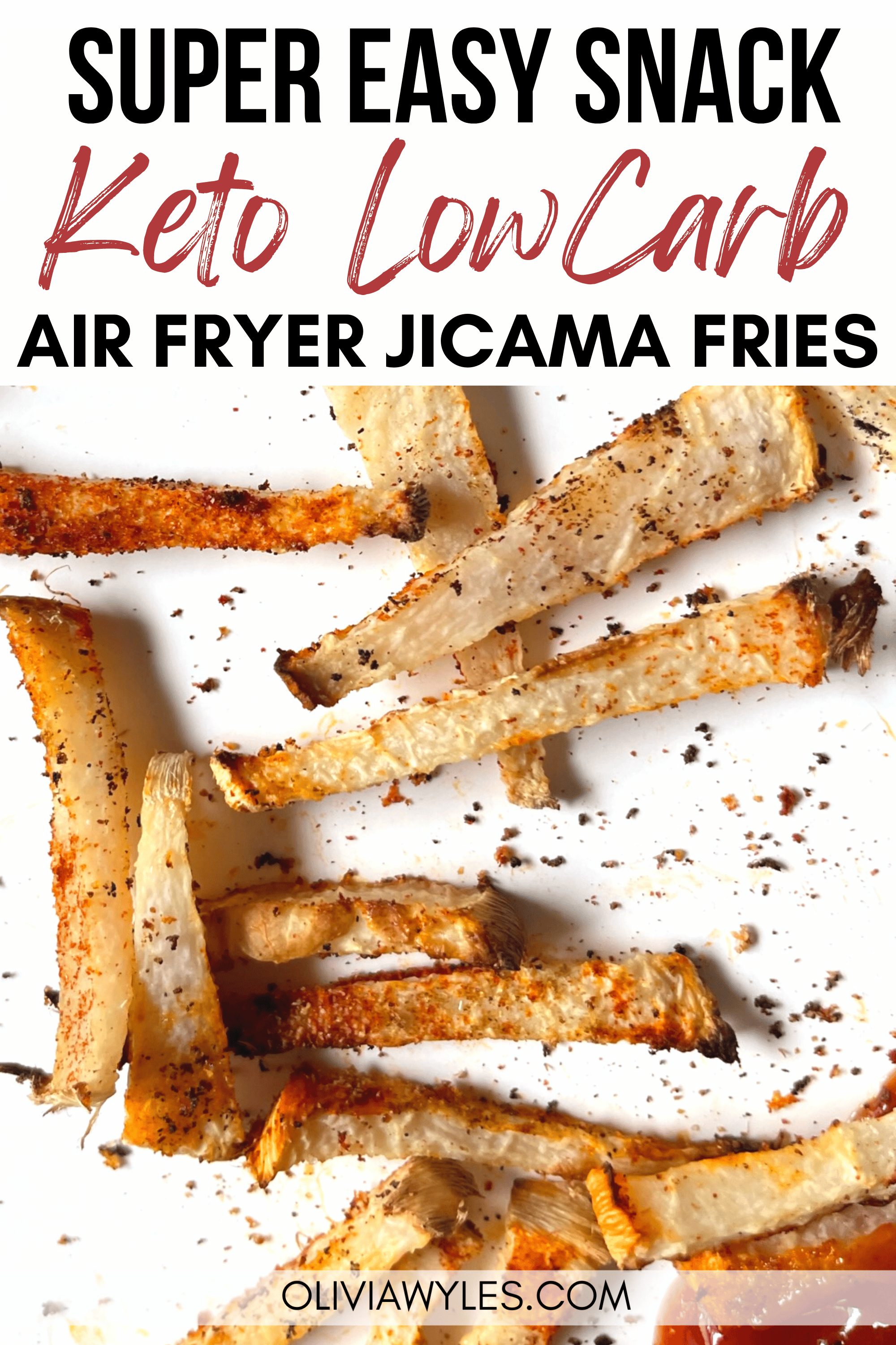 Keto Air Fryer Jicama Fries Recipe (made 5 easy ways!)