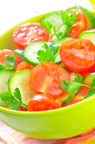 Mediterranean Diet Recipes cucumber tomato salad