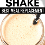 keto meal replacement shake pinterest pin image