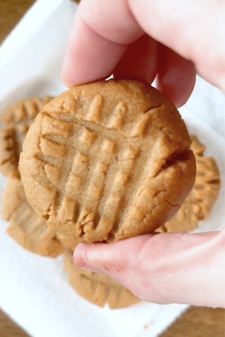 3 Ingredient Keto Peanut Butter Cookies