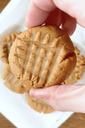 3 ingredient keto peanut butter cookies featured image