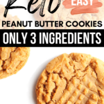 keto peanut butter cookies Pinterest pin image