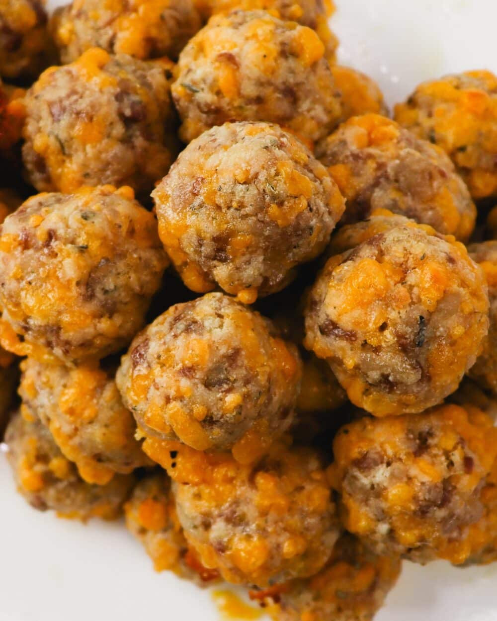 Keto Sausage Balls top down view