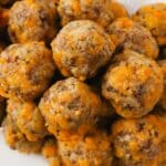 Keto Sausage Balls top down view