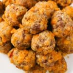 Keto Sausage Balls another top down view