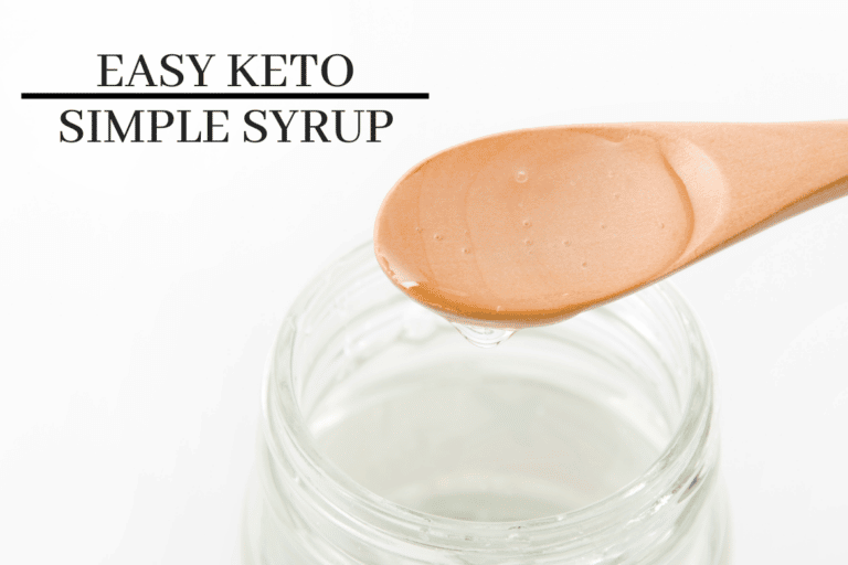Easy Keto Simple Syrup Recipe