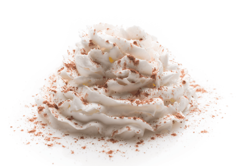 low carb whipped cream with cinnamon
