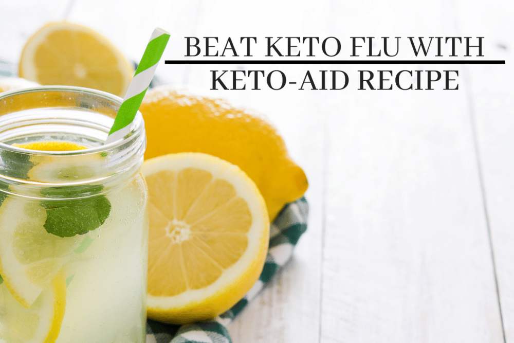keto aid recipe with lemons and mint leaves