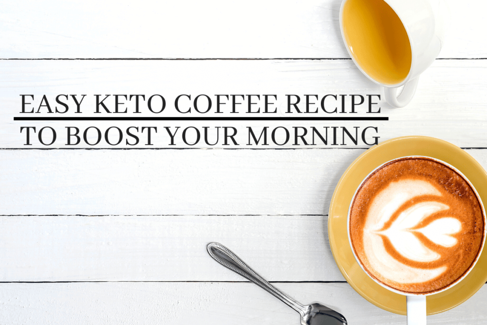 keto coffee recipe with latte art