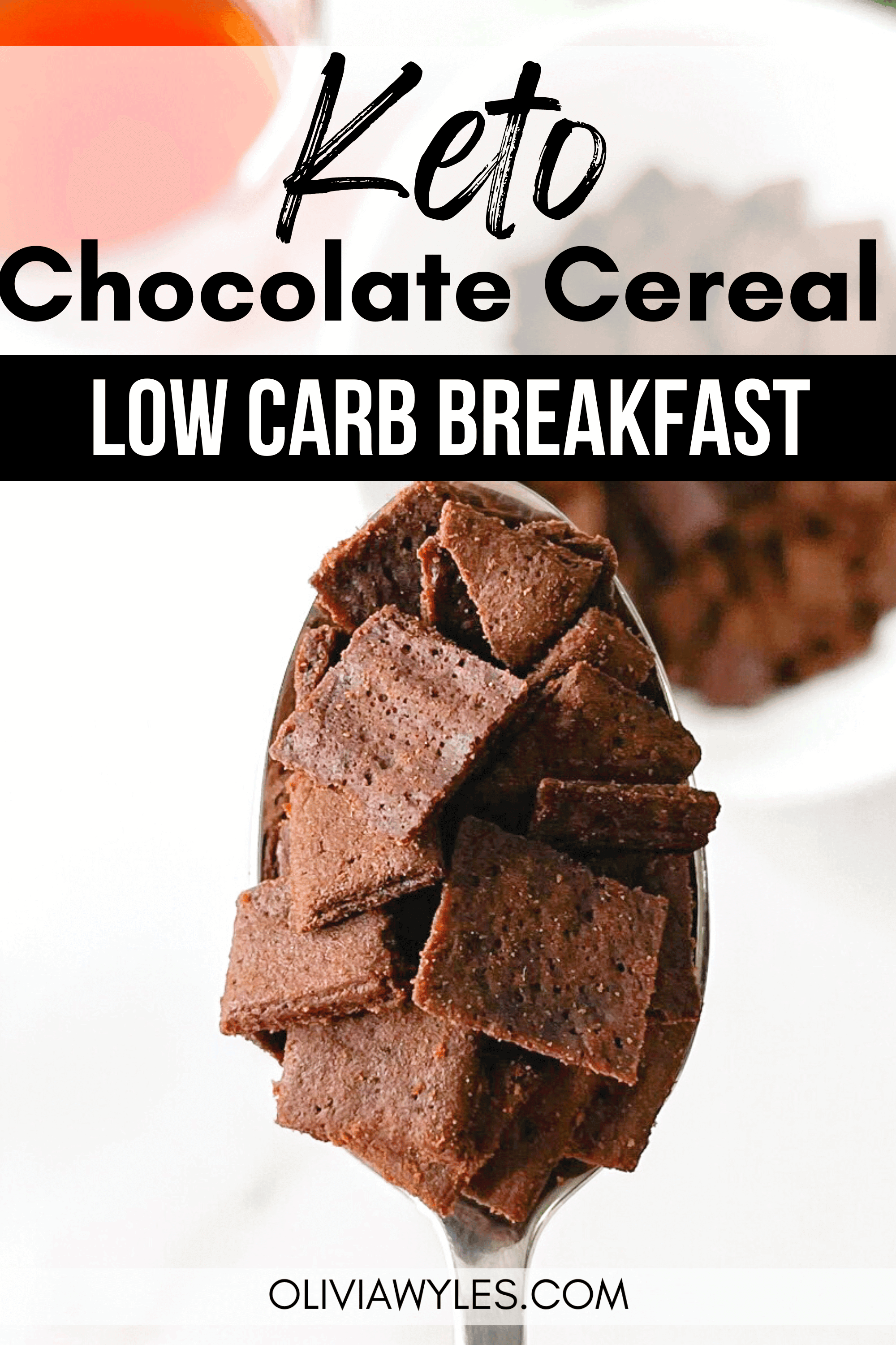 Keto Chocolate Cereal Made With Keto Chow