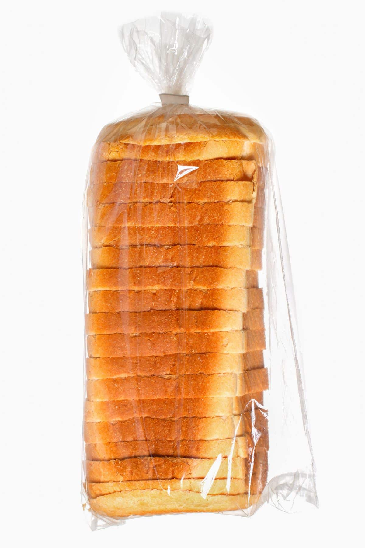 store bought keto white bread in a plastic bag