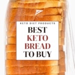 store bought keto white bread in a plastic bag