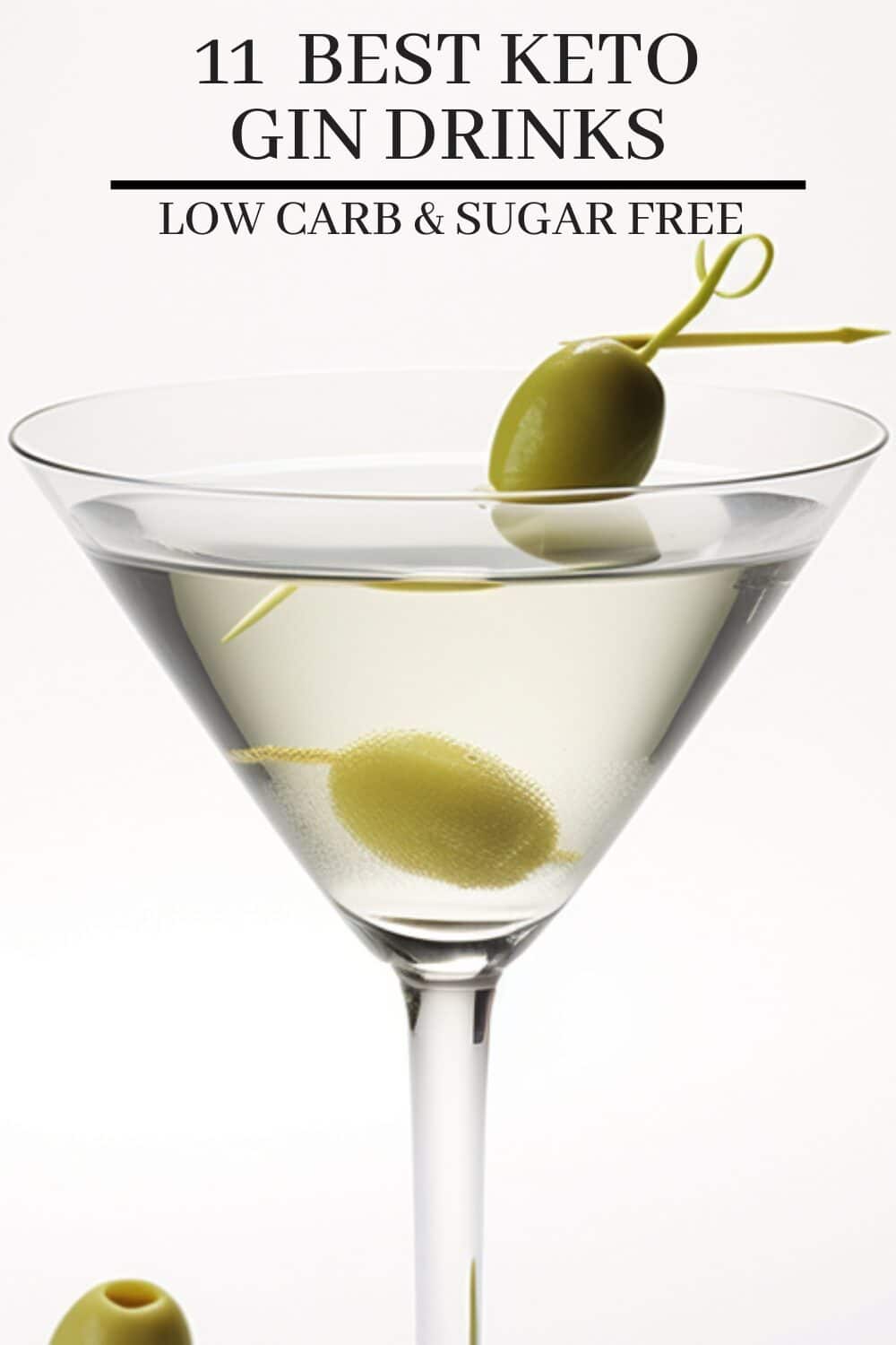 Gin Martini: A crystal-clear drink with a lemon twist or olive garnish, made by stirring gin and dry vermouth together and straining into a chilled glass