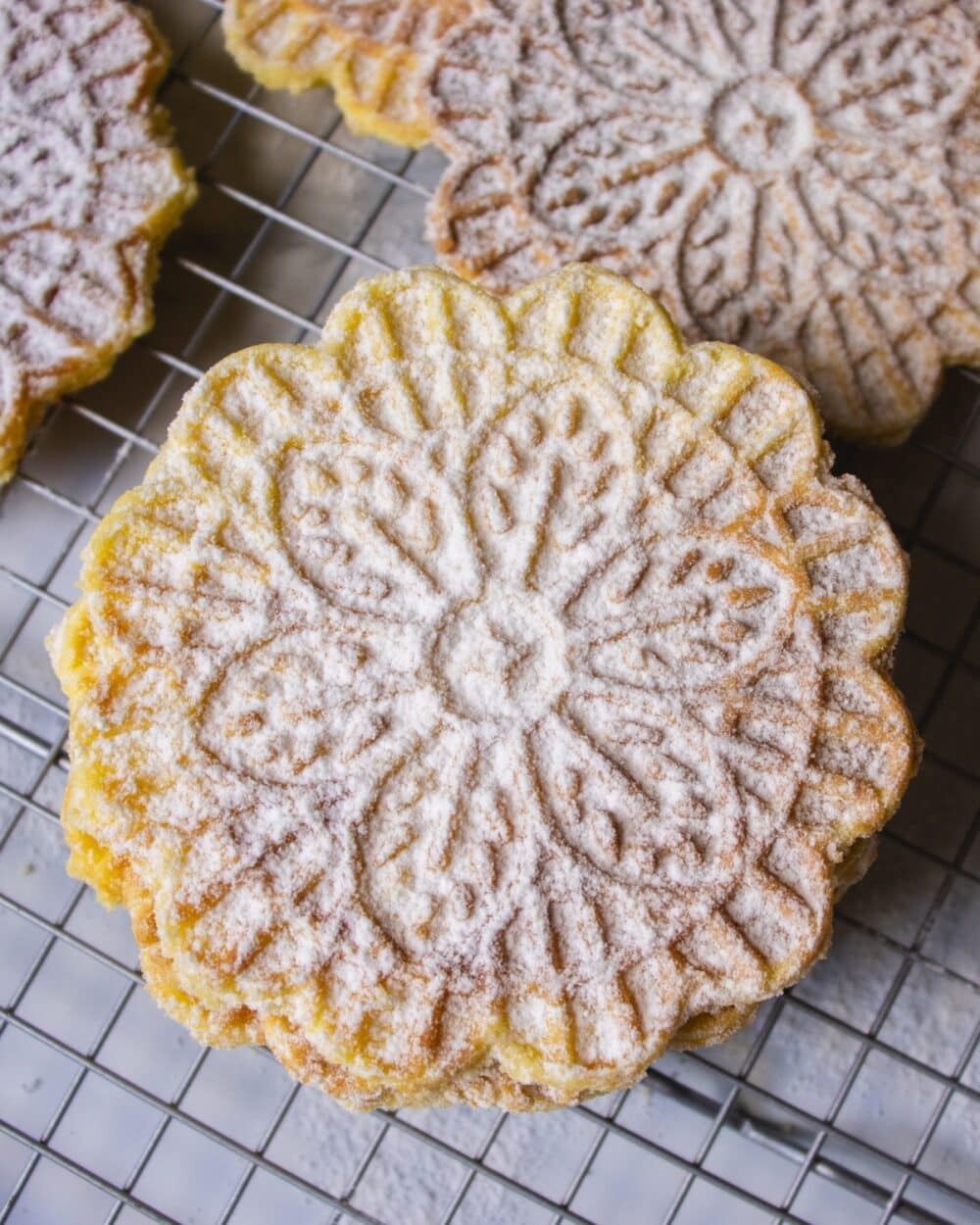 Pizzelle (Italian Anise-Flavored Wafer Cookies)