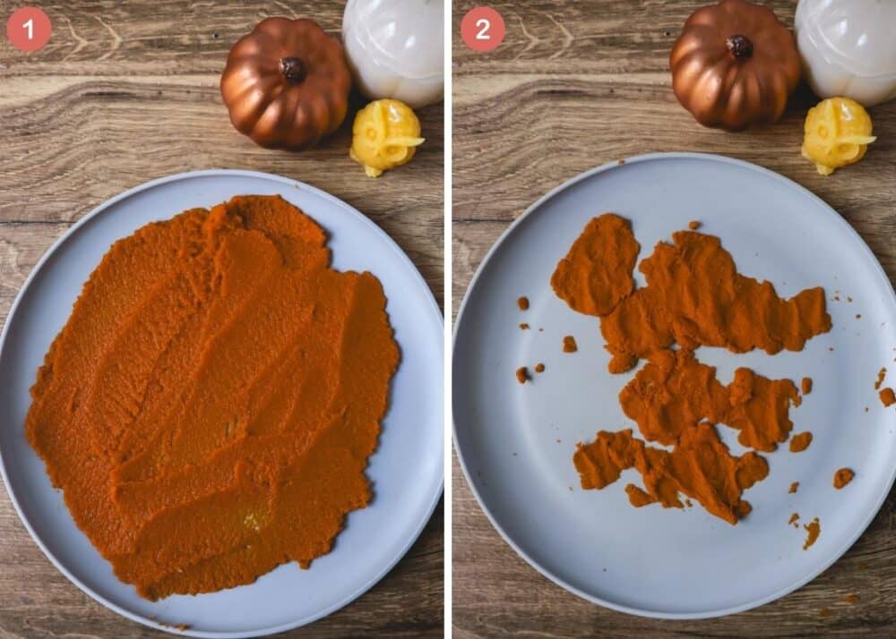 how to dry pumpkin puree