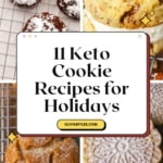 assortment of keto cookies for the holidays and christmas