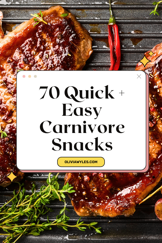 Carnivore Snacks Pinterest Pin