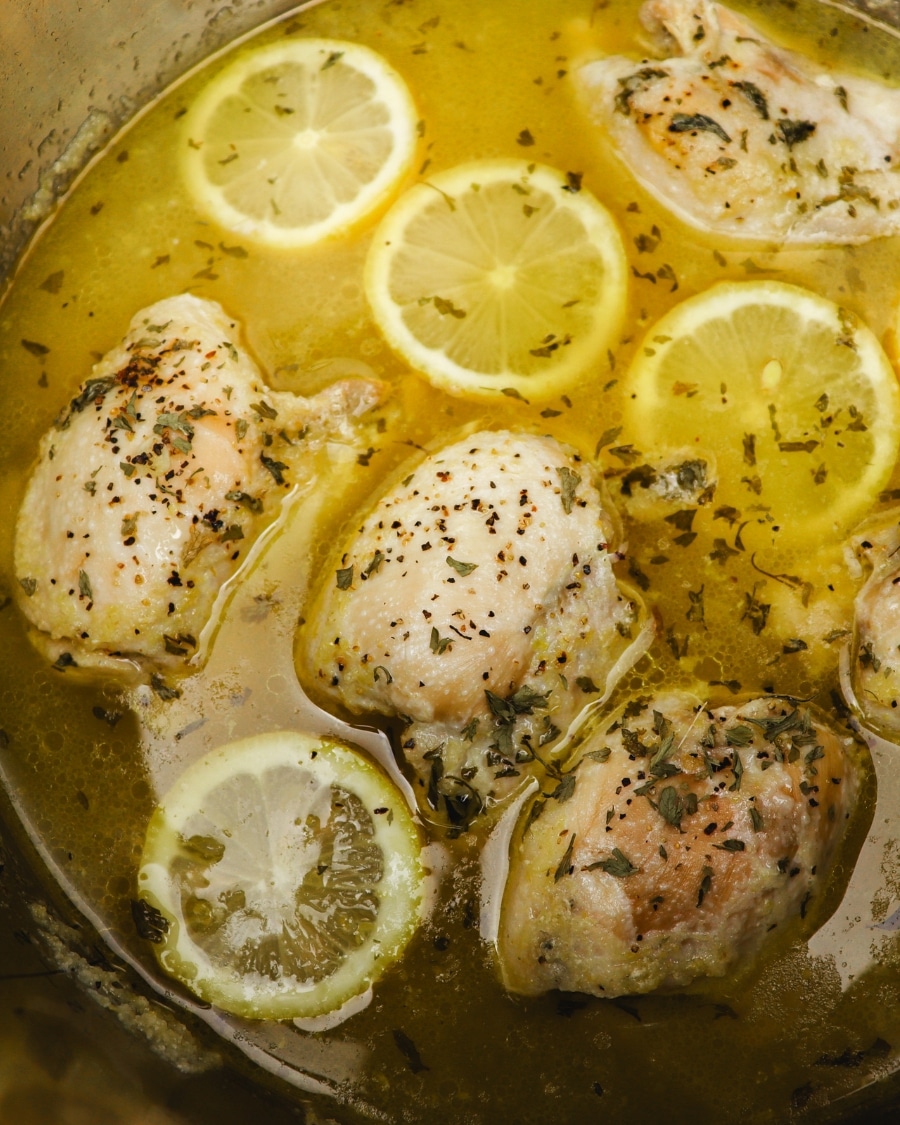 Keto Lemon Garlic Chicken in Instant Pot
