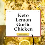 Keto Lemon Garlic Chicken in Instant Pot, Keto Lemon Garlic Chicken in a meal prep dish