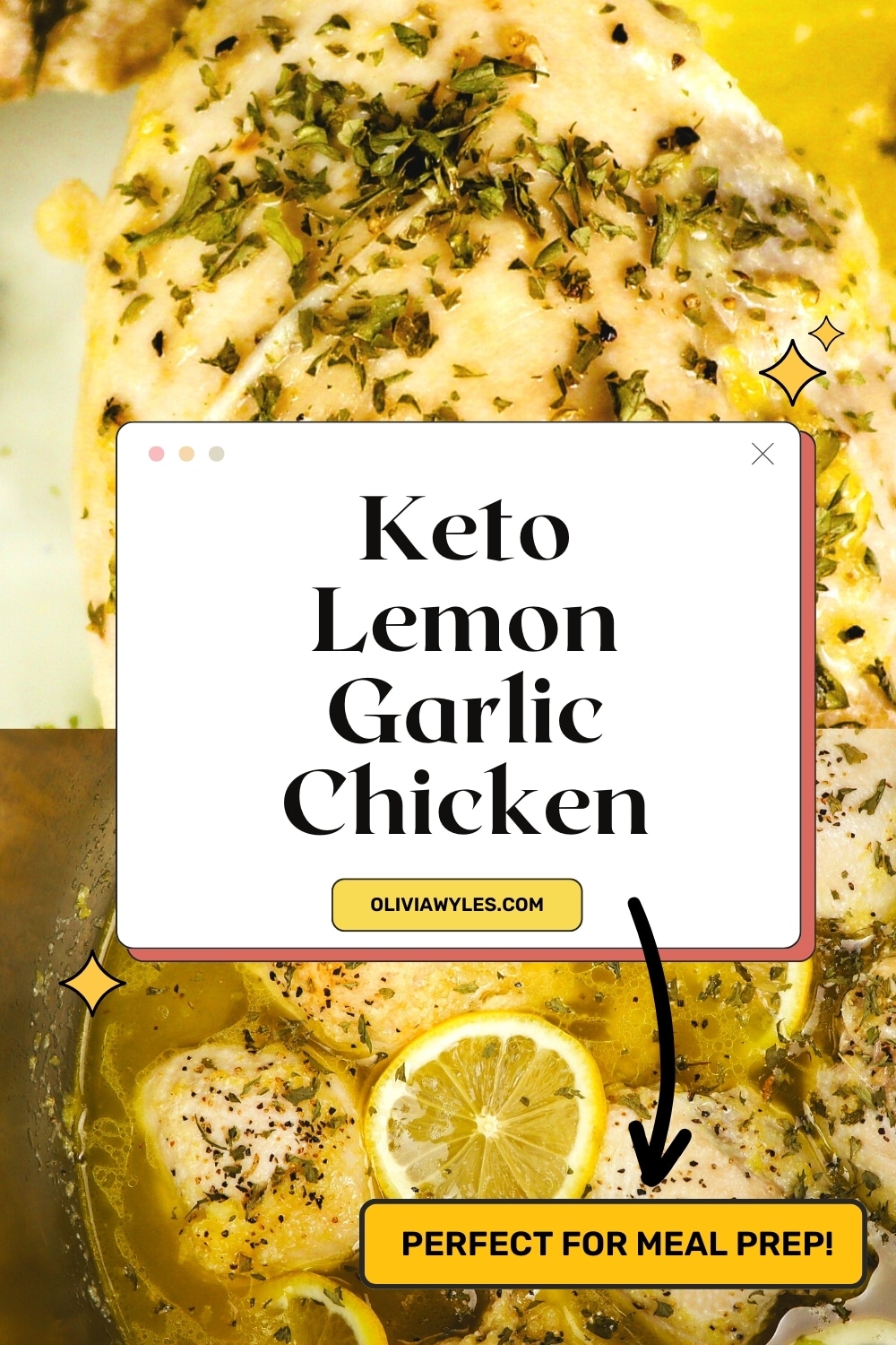 Keto Lemon Garlic Chicken (Meal Prep Recipe)