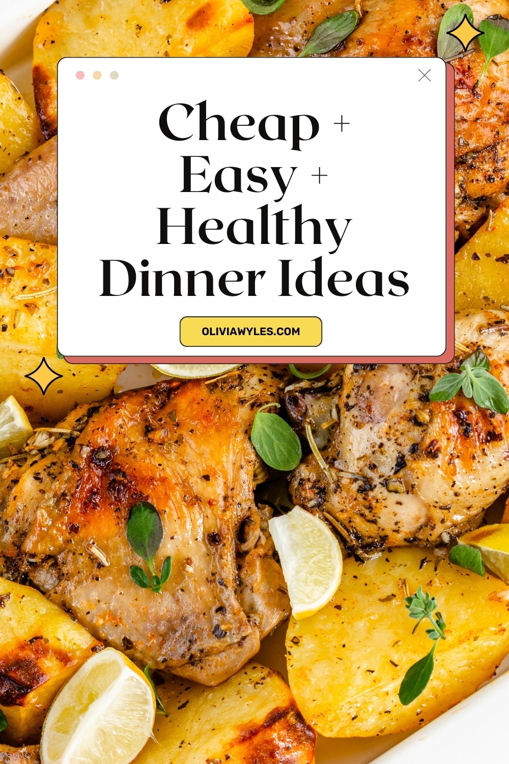 Pinterest pin for easy dinner ideas