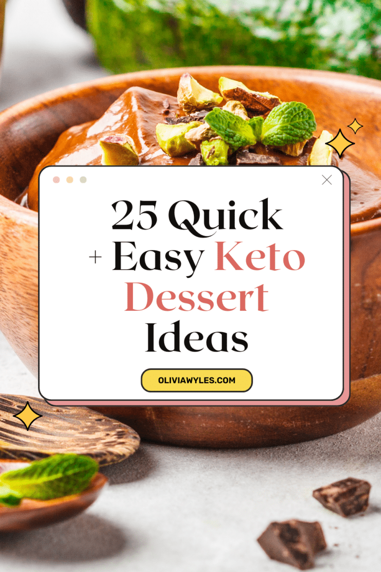 25 Tasty Quick &amp; Easy Keto Dessert Ideas You'll Actually Make