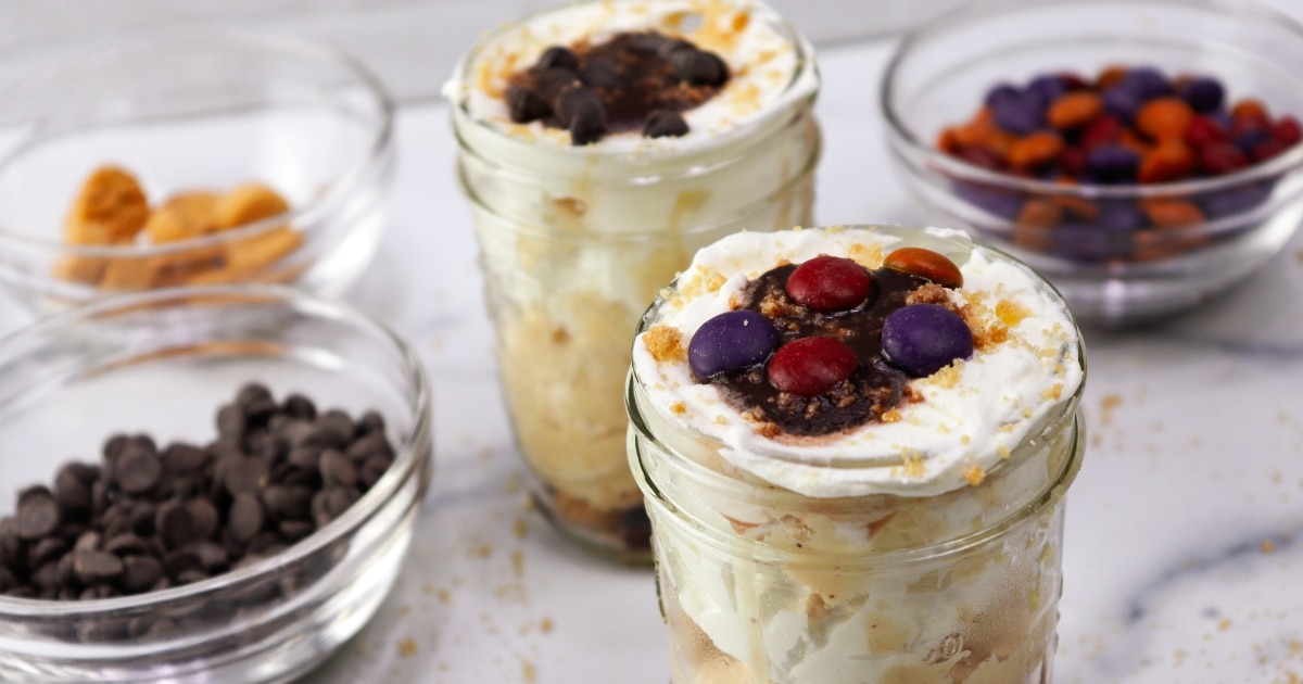 NoBake Keto Peanut Butter Pie Jars