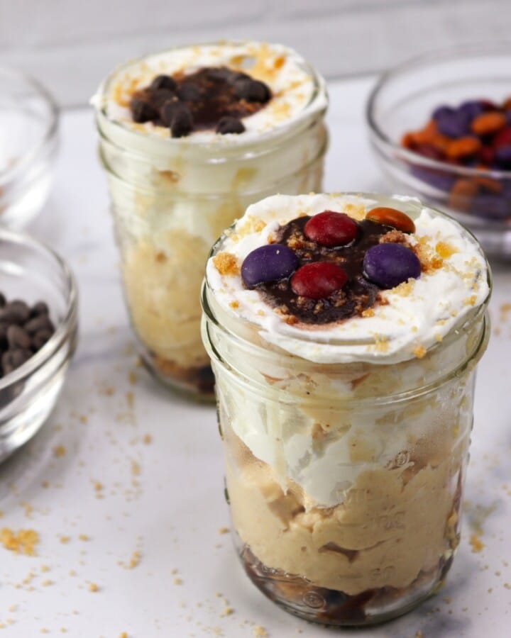 NoBake Keto Peanut Butter Pie Jars