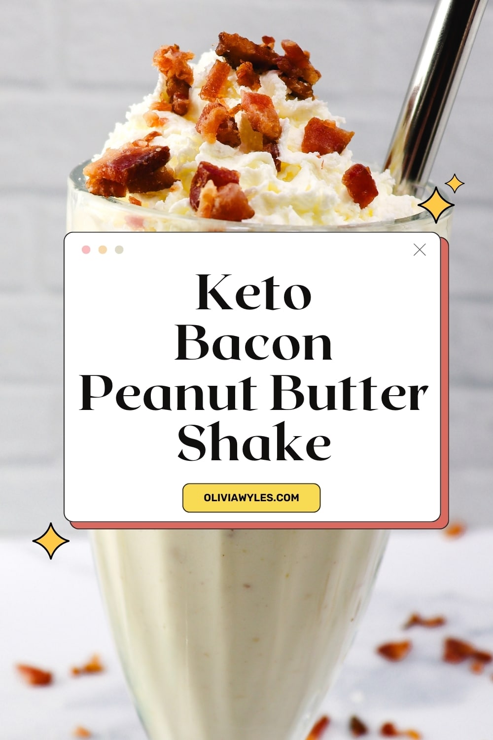 Keto Sonic Peanut Butter Bacon Shake